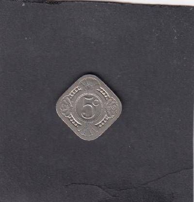 Beschrijving: 5 Cent WILHELMINA  